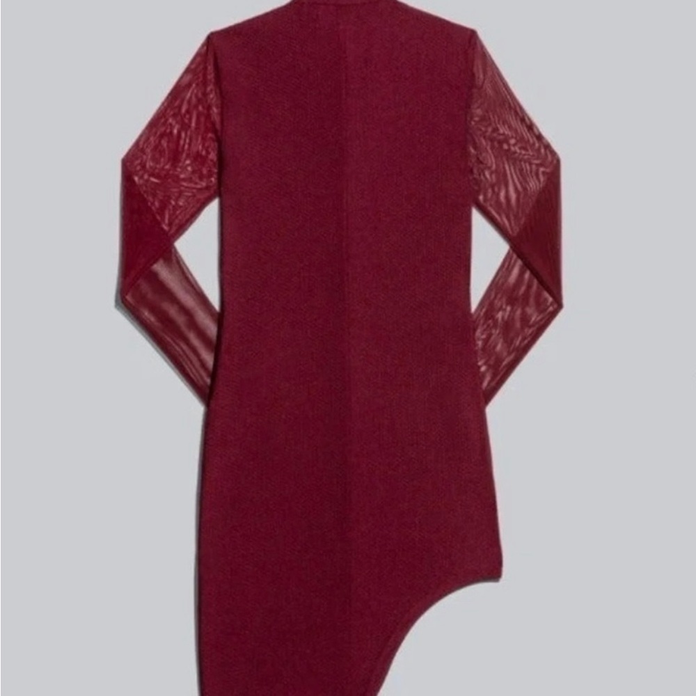 Ivy park long sleeve burgundy dress - Picture 4 of 5